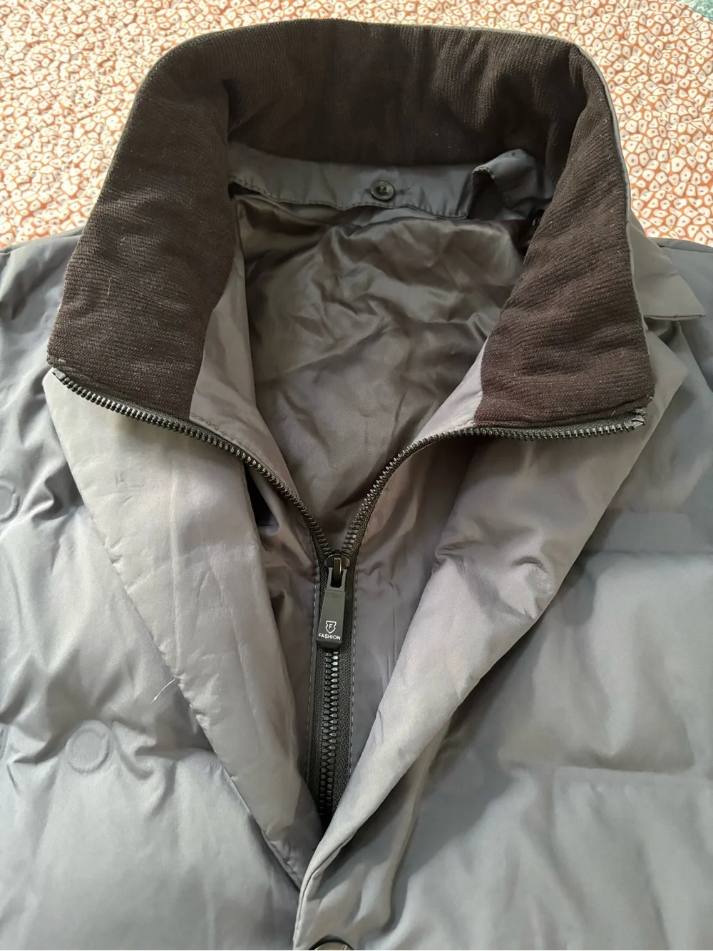 Focus Mens Black Blazer Puffer Jacket Size S
